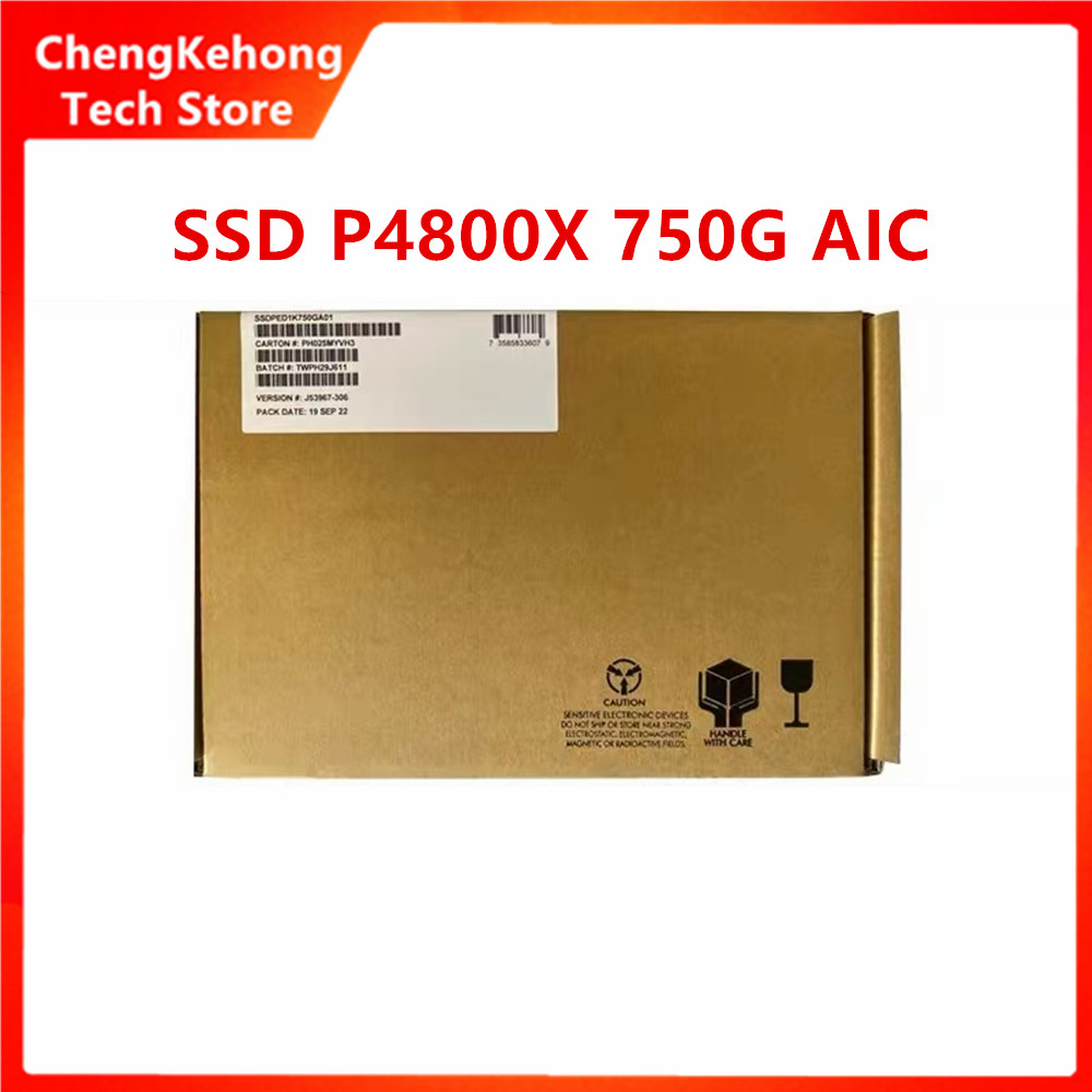 新オリジナル SSD P4800X 375 ギガバイト 750 ギガバイト PCIe NVMe ハーフハイトカード SSD ソリッドステートドライブ挿入カード AIC インテルオプタン DC P4800X