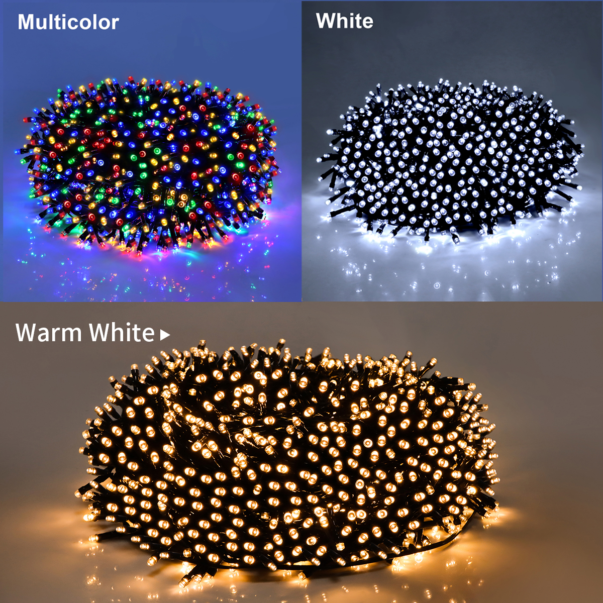 Outdoor Christmas Light New year's garland Lamp 100m 20m Twinkle LED String Holiday Wedding Decorative lights adornos de navidad