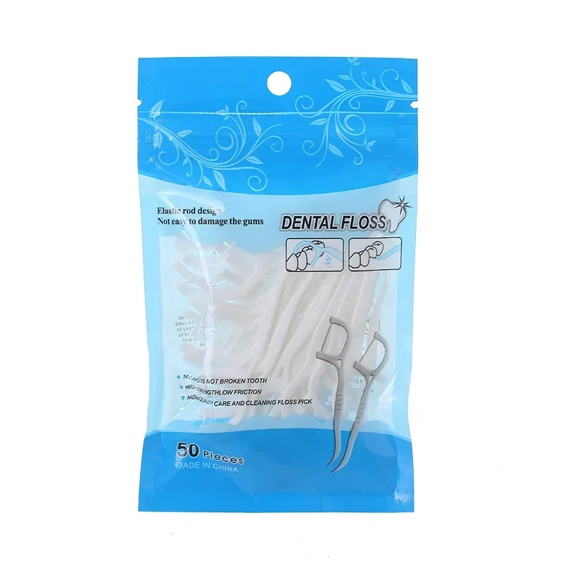 50/100pcs 치실 Flosser 추천 이쑤시개 치아 스틱 치아 청소 치간 칫솔 치실 선택 청소 치아