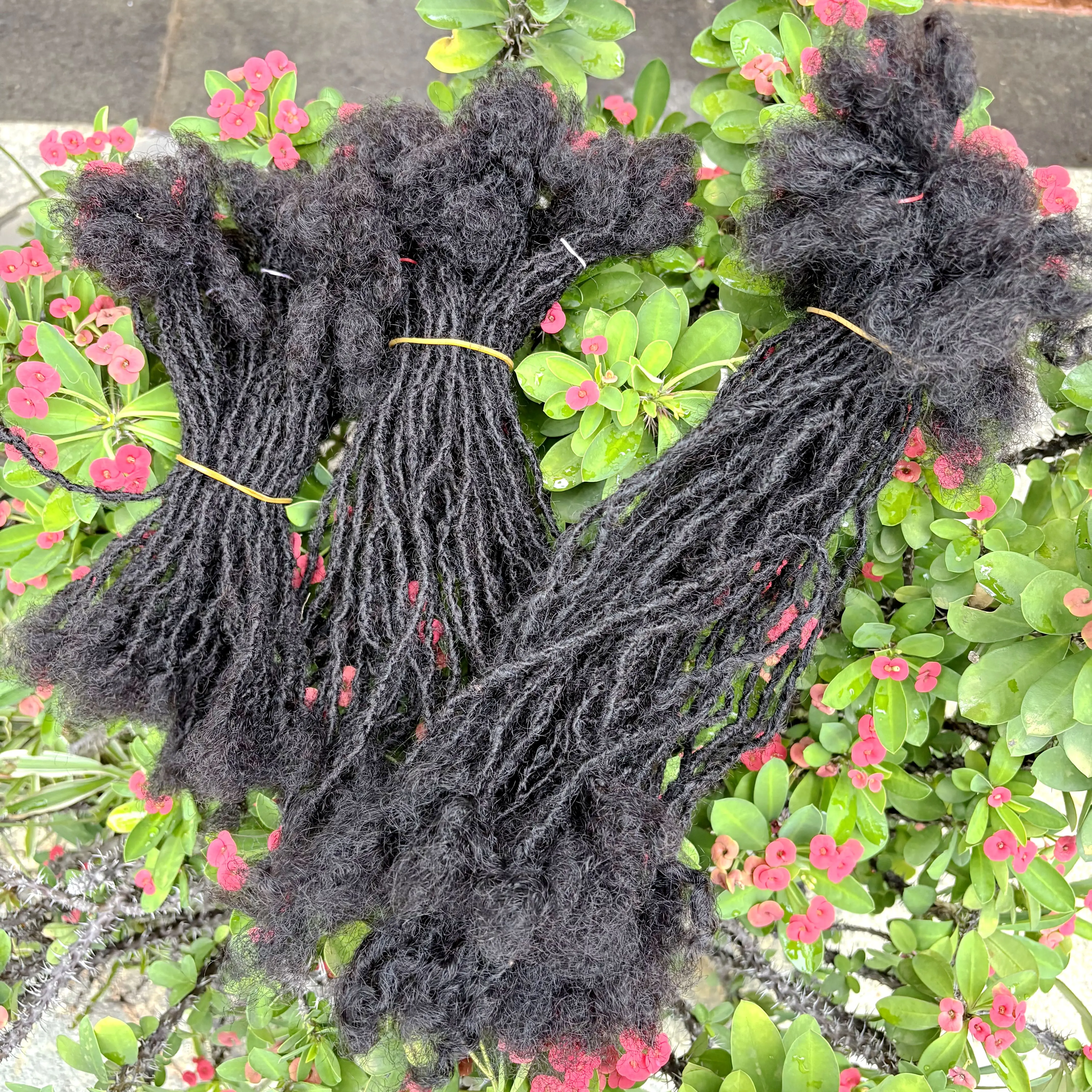 0.2cm artesanal inter loc extensão sisterlocks 100% cabelo humano permanente micro locs extensões natural olhando macio dreadlock