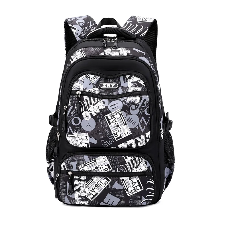 2025 Graffiti Printed Student Backpack for Teenage Boys and Girls High quality nylon waterproof school bags Orthopedic schoolbag