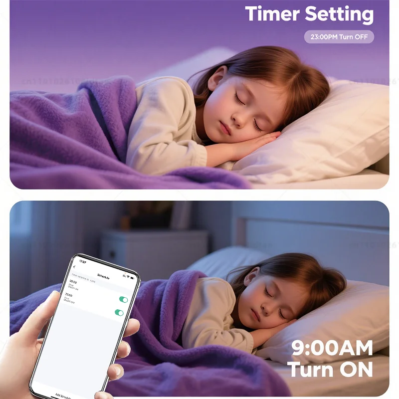 Tuya Wifi E14 Lampada a candela Controllo app Lampadina intelligente 5/7/9W RGB + CW Luce LED Dimmerabile Lampade di gruppo di cristallo Funziona con Alexa Google