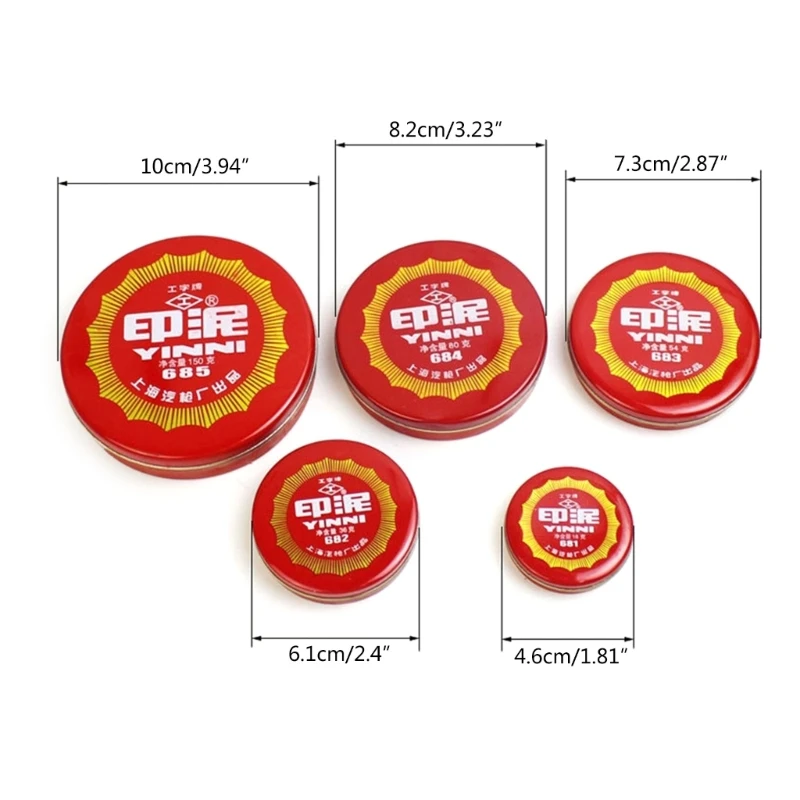 Red Pad Red Thumbprint Pad for Office Signing Contract/File/Document, Finger Printing Pad Pad Stamp H8WD