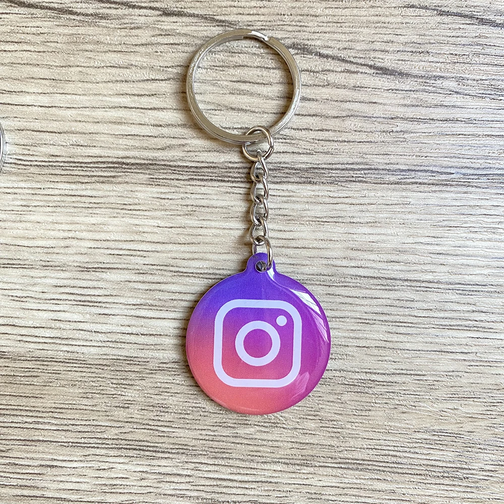 Increase Followers with NFC Tap Key Tag Card Epoxy Waterproof  Instagram Facebook WhatsApp NFC Keychain