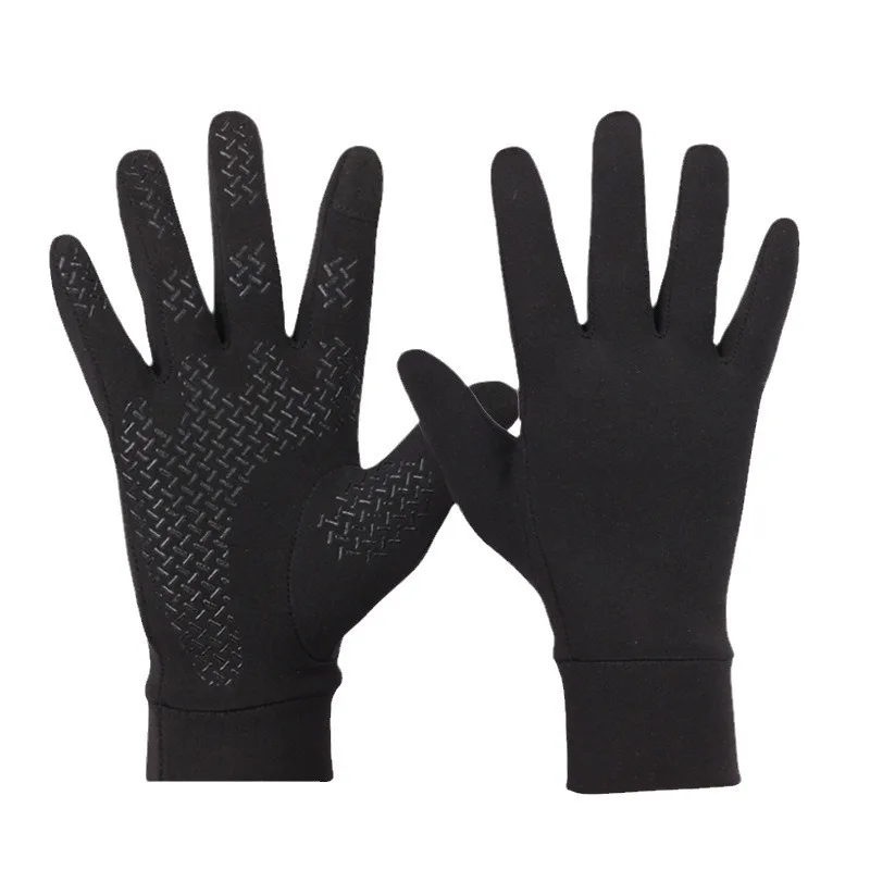 Touchscreen Ski handschuh Anti-Rutsch-Silikon gel Winter thermisch warm Fleece Futter Laufrad Fahrrad Reit handschuhe