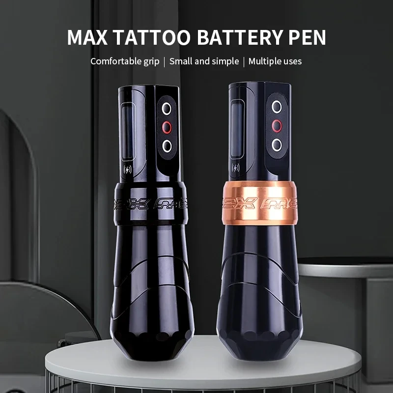 FLUK MAX Tattoo Machine  Pen 2400mAh Battery 3.5mm/4.0mm Stroke Coreless Motor Lithium Battery Pen Machine For Tattoo Artists