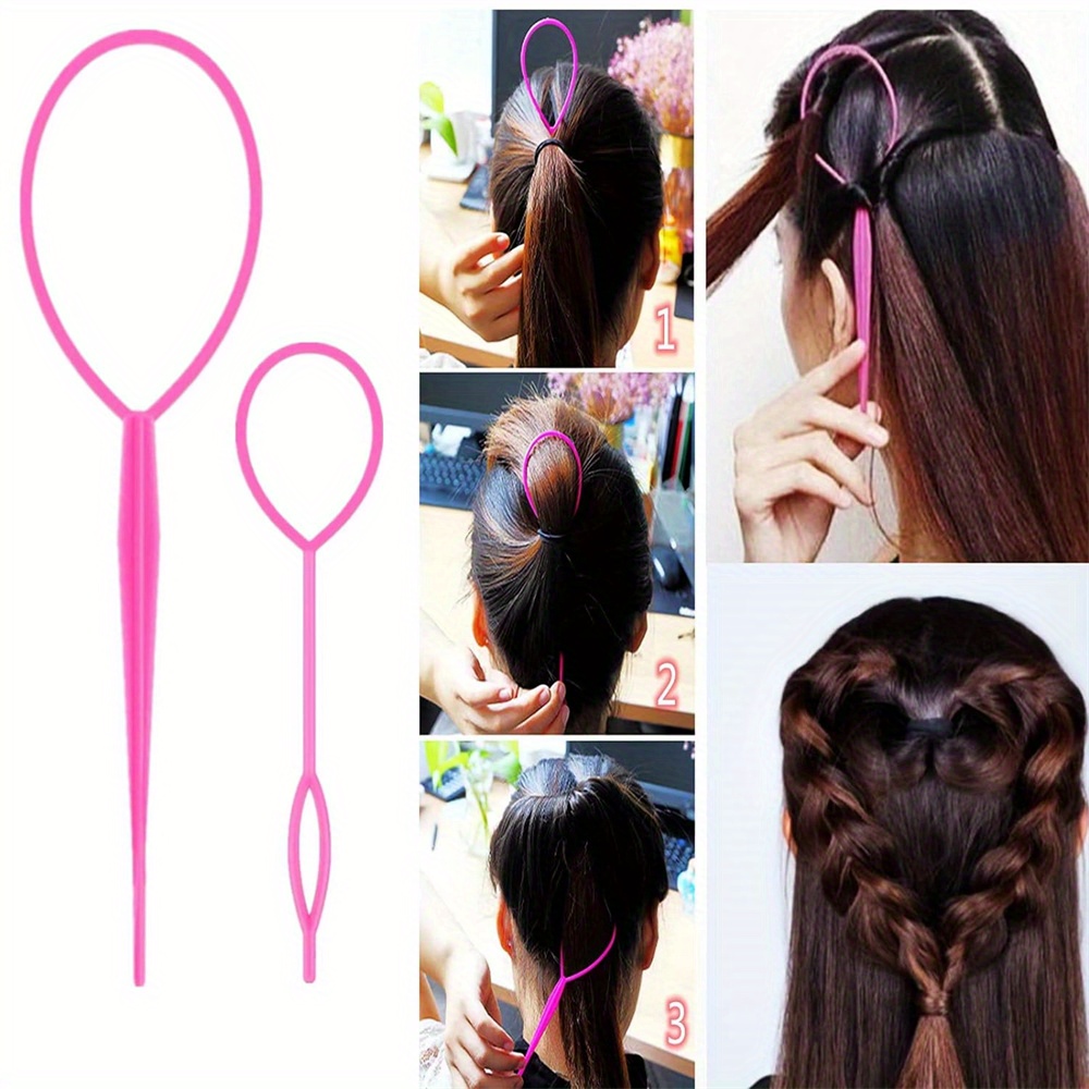 YUNTES 8 Uds juego de peine para peinar cepillo para el cabello, cepillo para el borde del peine de cola puntiaguda, herramienta para la cola del cabello herramienta para tejer peines de anillo para mujeres