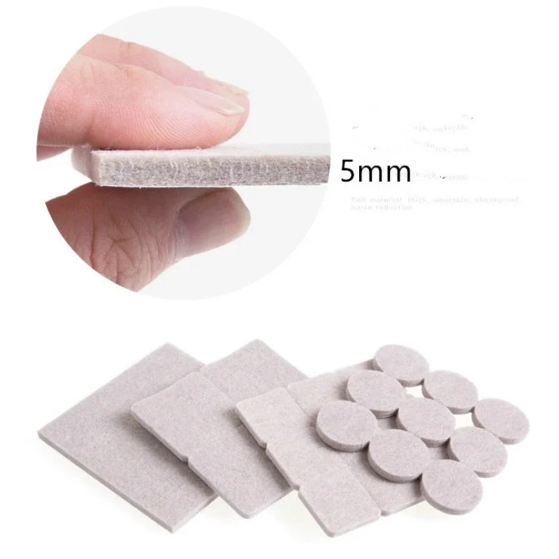 20Mm Cảm Thấy Ghế Chân Miếng Lót Dày 5Mm Tầng Trầy Xước Bảo Vệ Thảm Tắt Tiếng Chống Trơn Trượt Tự Dính DIY đồ Phụ Kiện