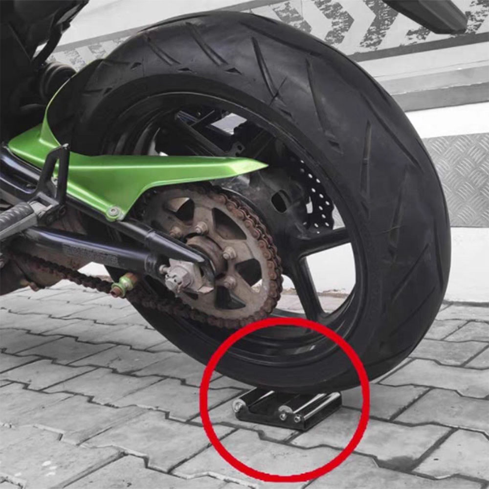 KTM ヤマハホンダオートバイユニバーサルチェーンクリーン耐久性のあるローラーランプリフトタイヤクリーニングスタンドタイヤ洗浄ブラケットポータブル