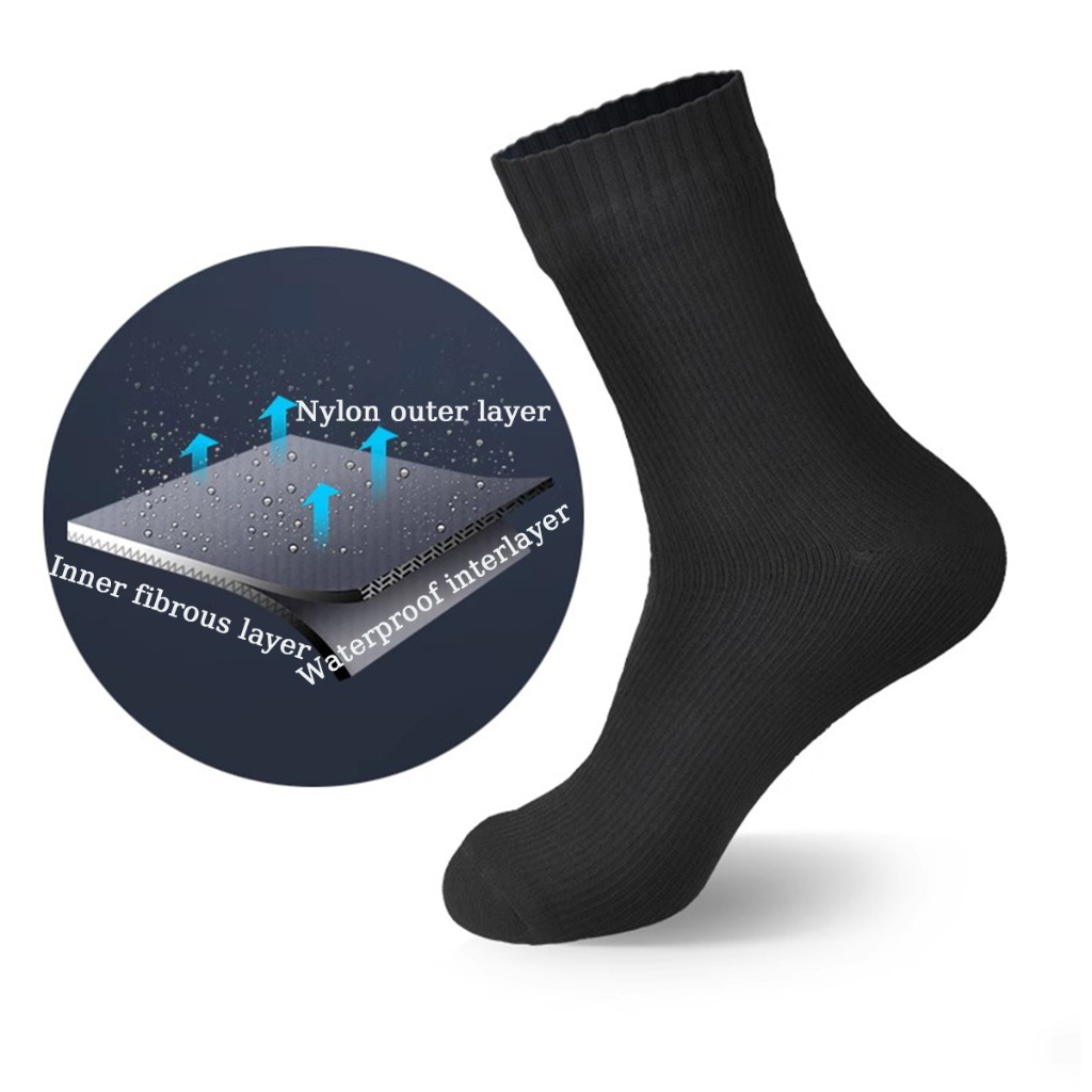 Calcetines impermeables deportes al aire libre senderismo vadear Camping Trekking invierno esquí calcetín cálido transpirable calcetines impermeables