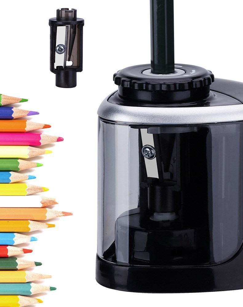 Taille-crayon automatique électrique portable, taille-crayon manuel 2 en 1, taille-crayon automatique pour enfants et adultes