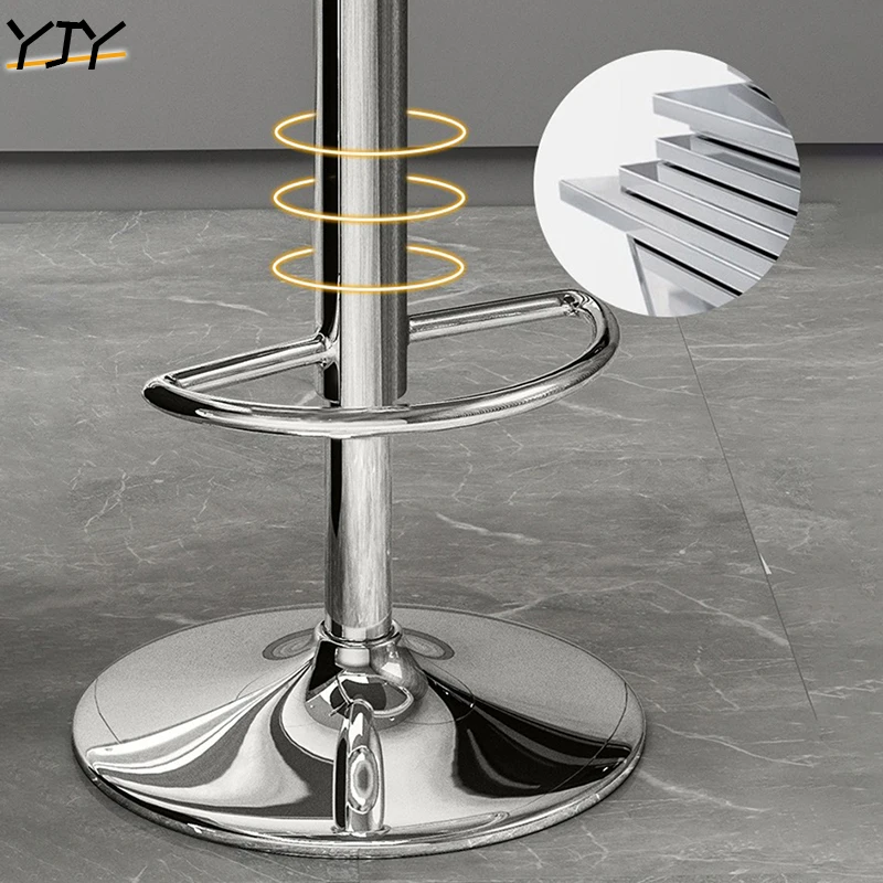 Bar Chair Modern Simple High Chair Rotating Front Desk Cash Register Lift Home Dining Chair Backrest High Stool JBJJ-13