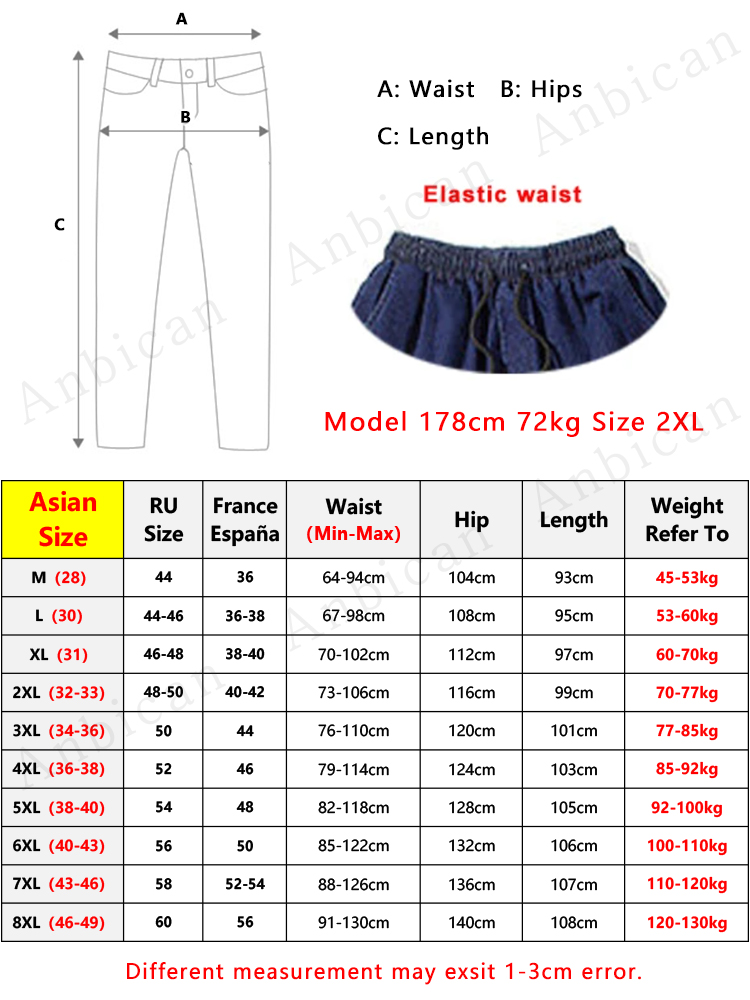 Plus Size Jeans Herren Lose Jogger Streetwear Harem Jeans Cargohose Knöchellange Denim-Hose