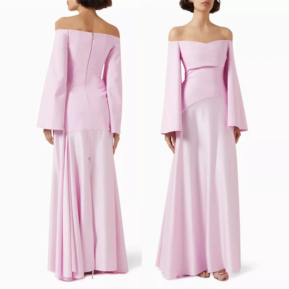 Maßgeschneiderte schulterfreie lange Abendkleider, elegante Ballkleider für formelle Anlässe, Hochzeits-Partykleid für Frauen