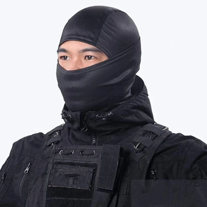 Quick-drying balaclava sports full face mask soft and breathable cycling helmet liner running hiking fishing hat cap