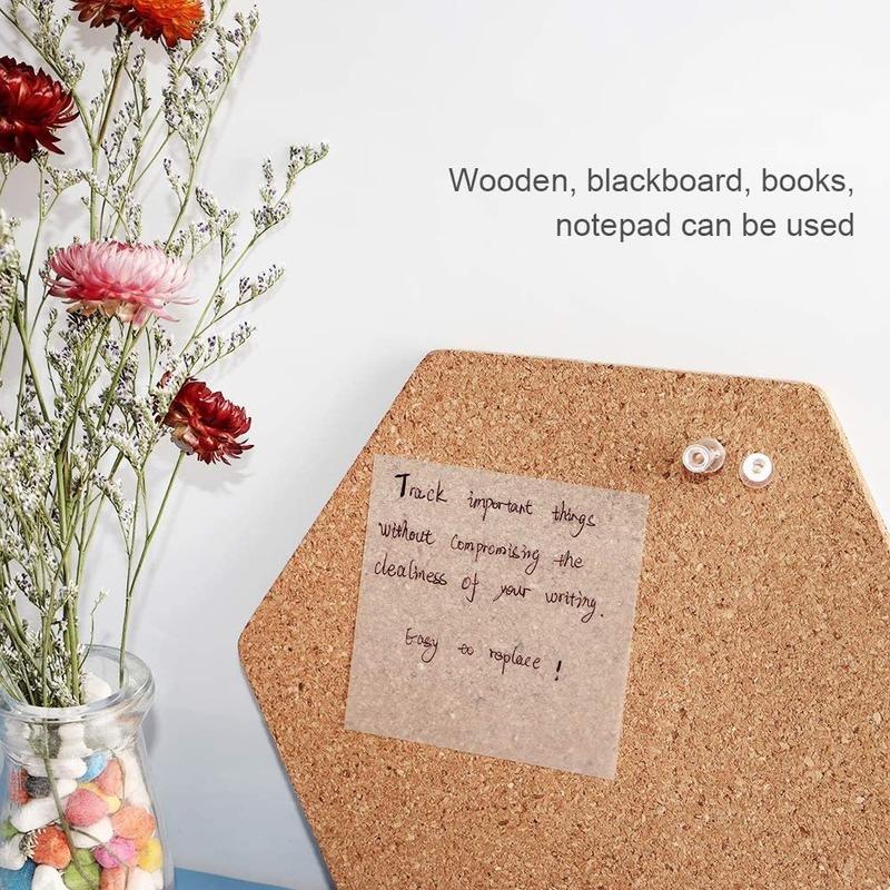 50 枚透明防水付箋パッドメモ帳学校文具事務用品