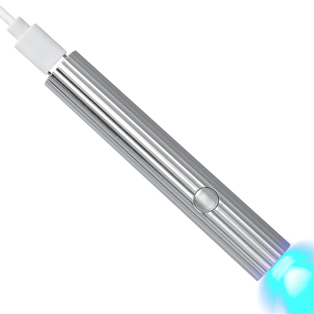 A71P Mini UV LED-nageldrogers 3W draagbare snelle nageldrooglamp USB oplaadbare mini-zaklamppen, zilver