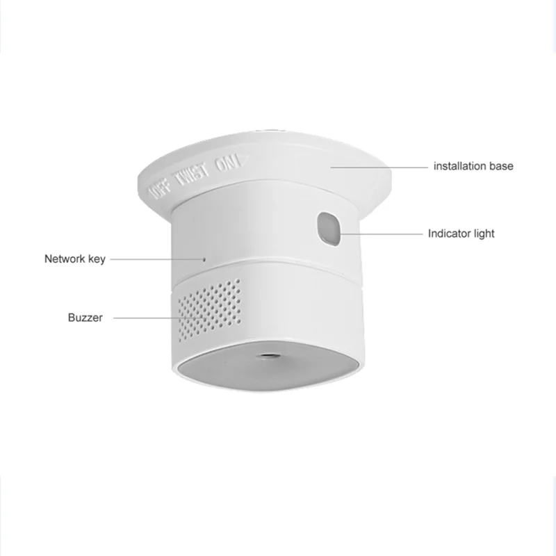 Использование на кухне Zigbee3.0 Датчик угарного газа Детектор газа CO, совместимый с Deconz и домашним помощником