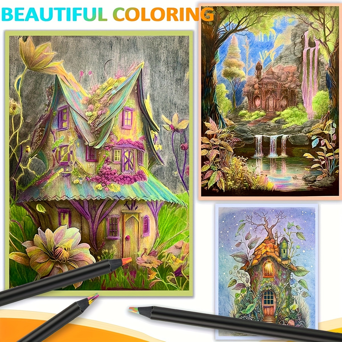 12/24/36/48Pcs 7 Colors Rainbow Pencils 3.3mm Colored Pencils For Art Drawing Coloring Halloween Thanksgiving Gift