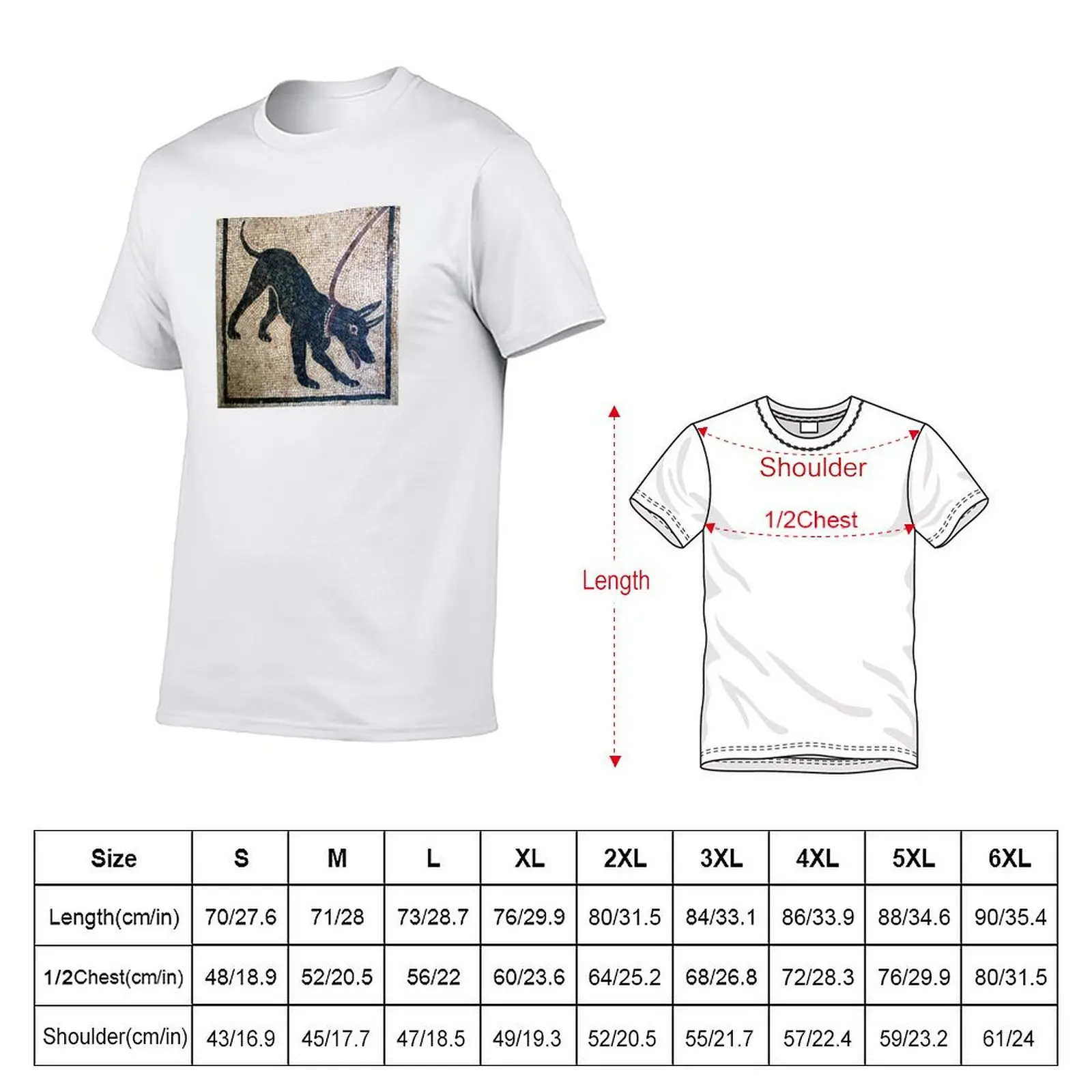 Cave canem- kaos Pompeii kuno untuk pria kaos lucu kaos katun