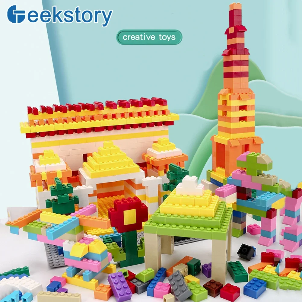 125g/250g Building Blocks Bulk Lot Pack Bricks Block Plate Creative Toy Small Particles Bulk Compatible Legoeds DIY Kit for Kids