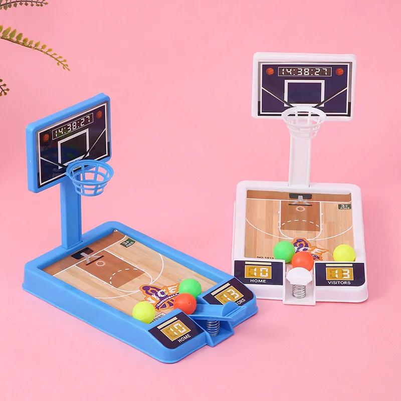1 ชิ้น + 1 ลูกสีสุ่มในร่มและกลางแจ้ง Interactive เกมบาสเกตบอลปริศนาของขวัญเด็ก MINI ยิงของเล่น
