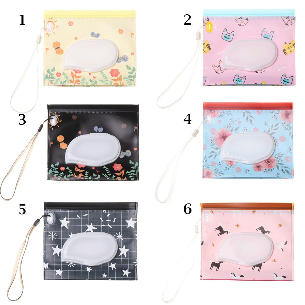 Outdoor Carrying Case Portable Snap-Strap Baby Product Wet Wipes Bag Cosmetic Pouch Stroller Accessories Tissue Box