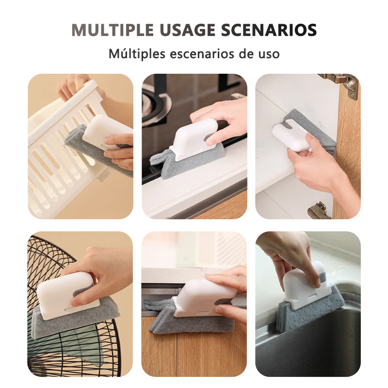 Gap-Reinigungsbürste, Fenster-Aussparungs-Reinigungsbürste, Multifunktions-Reinigungswerkzeug für die Küche, Allzweck-Gadget, minimalistisches Design