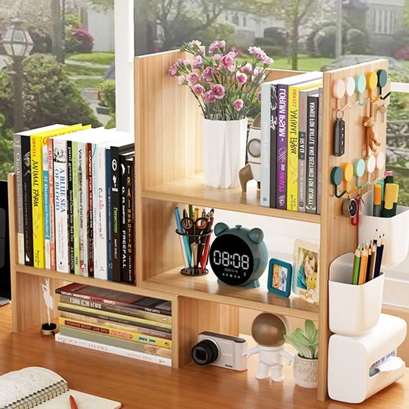 Modular Office Magazine Holder Desk Organizer Mini Small Book Bookcase Children Porte Revue Bois Furniture Bookcase