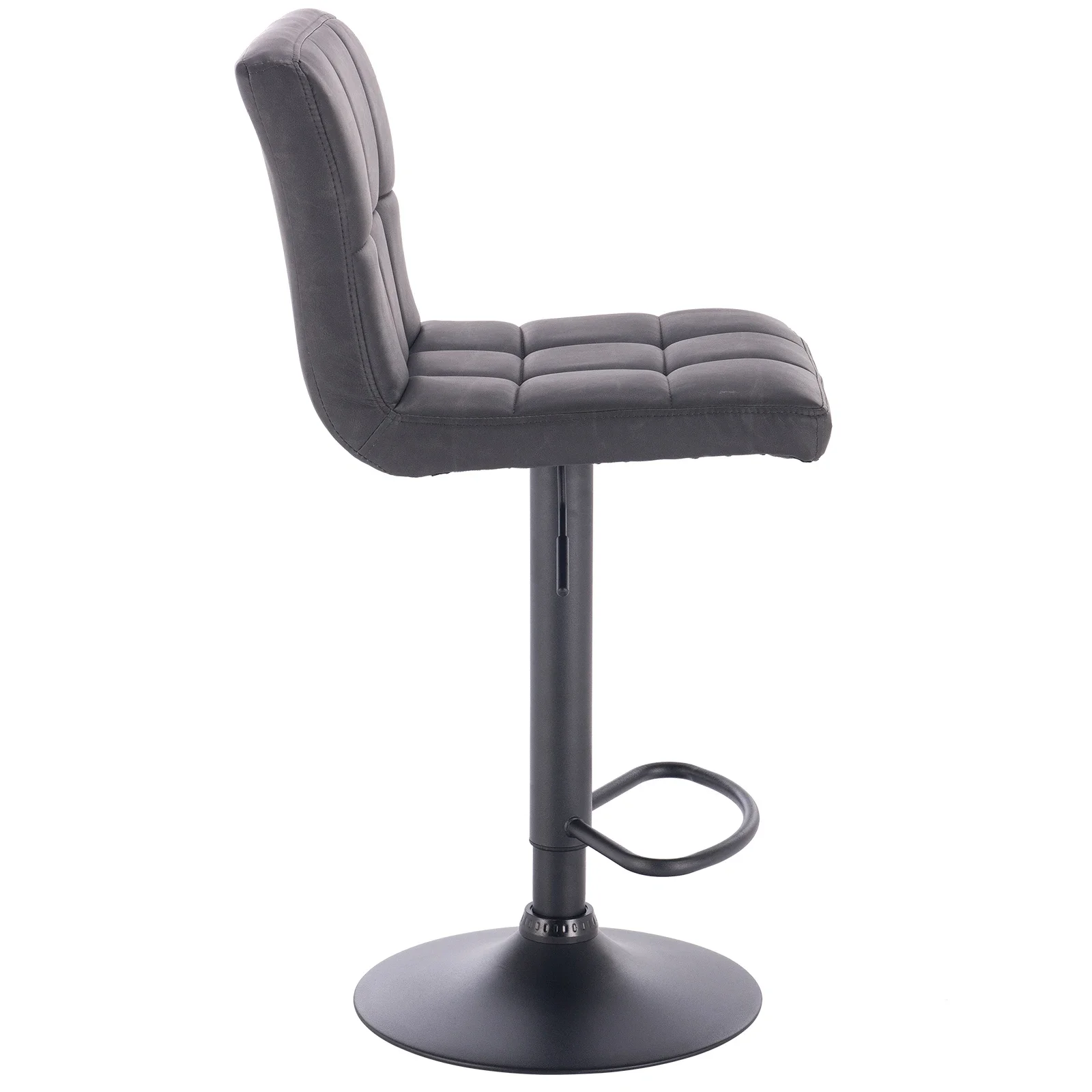 WOLTU 1PC Bar Stool with Backrest Height-adjustable Rotatable Bar Chair for Cafe kitchen Restaurant Home Counter Lift High Stool