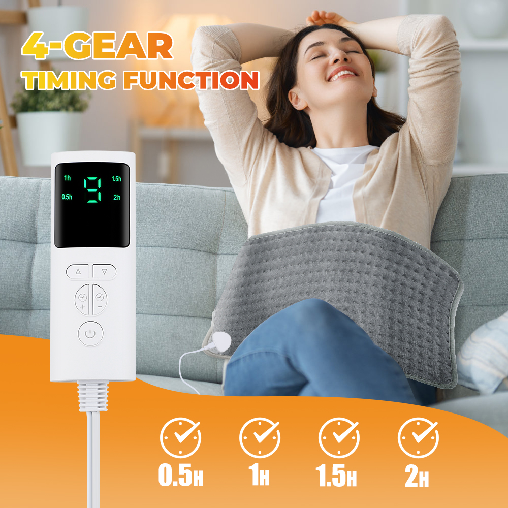 58 * 29 CM Elektryczny koc grzewczy Podgrzewana mata Elektrolatek Podkładka do łóżka Sofa Ciepłe zimowe koce termiczne Cieplej do użytku domowego