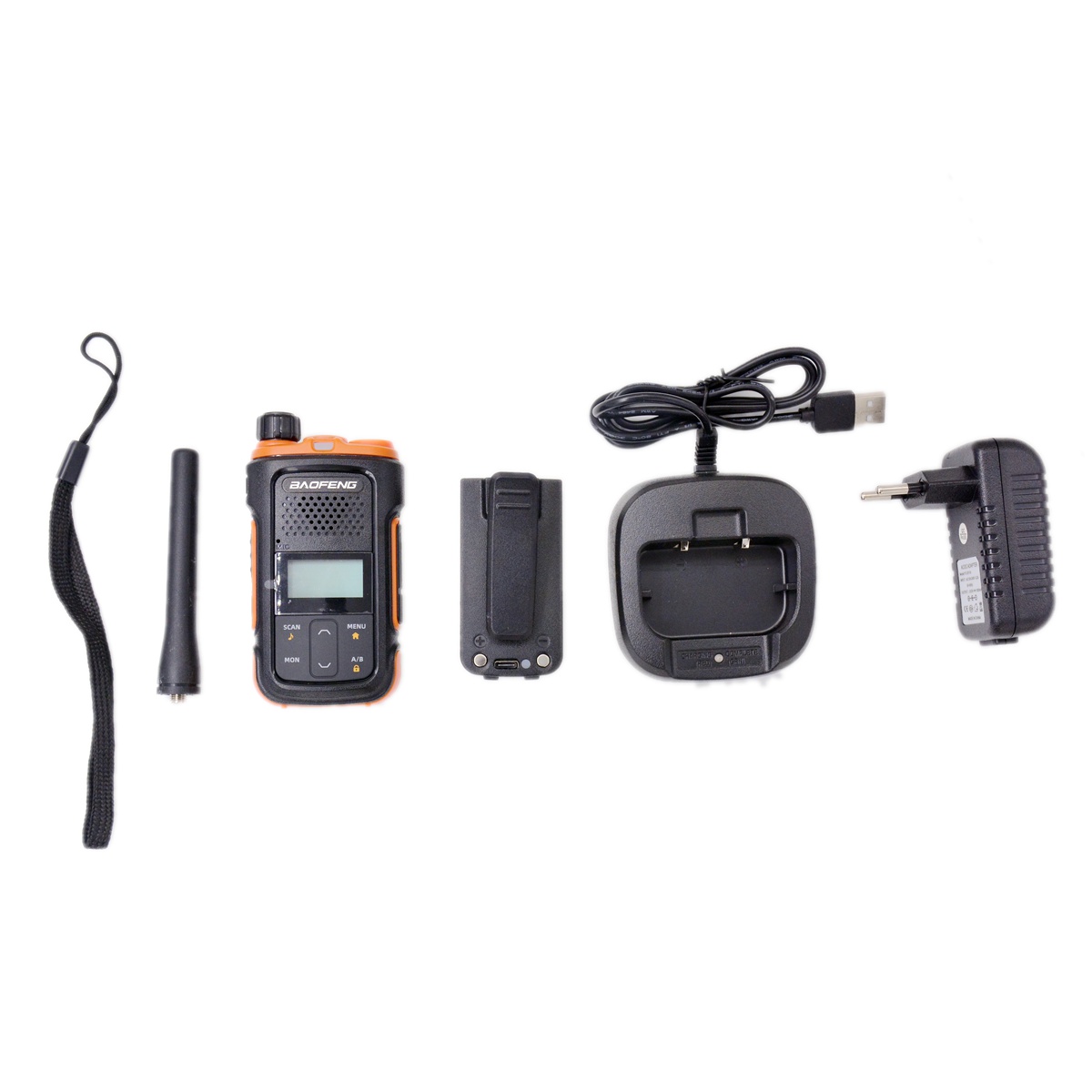 Baofeng UV12 Mini HAM Radio FRS VHF UHF LED Flashlight Keyboard LCD Screen TPU Waterproof USB C Port Protable Walkie Talkie
