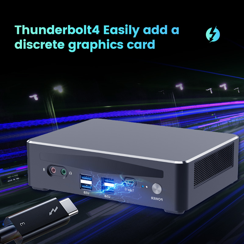 Topton 13th Gen Mini PC de jeu i9 13900H i7 13700H Intel Thunderbolt 4 DDR5 4800MHz PCIE4.0 ordinateur de joueur 2*2.5G LAN 4*4K WiFi6