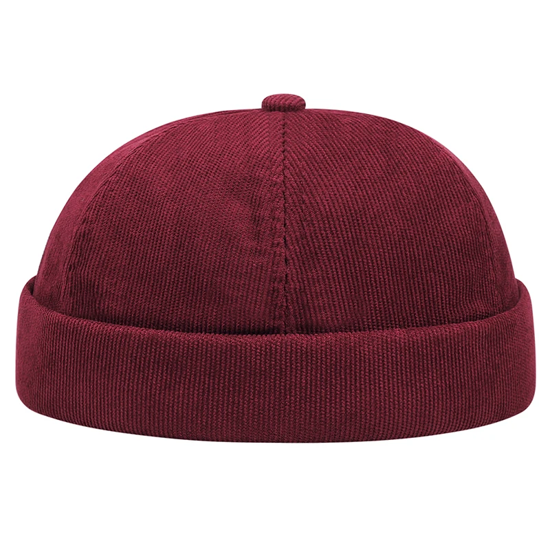 Frühling Und Sommer Neue Casual Vermieter Hut Straße Melone Haut Flut Hüte Ohne Krempe Retro Hip Hop Cap Männer Und Frauen Universal kappe