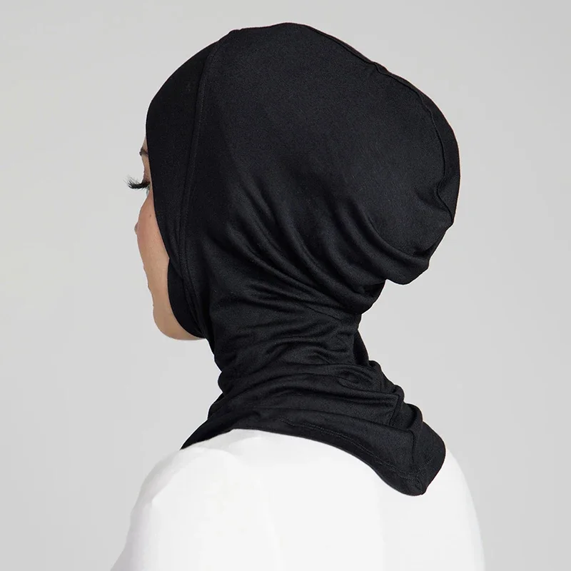 Heißer Verkauf Muslimischen Vollständige Abdeckung Unterkappe Frauen Baumwolle Dehnbare Elastische Motorhaube Plain Underscarf Mode Innere Stirnband Turban