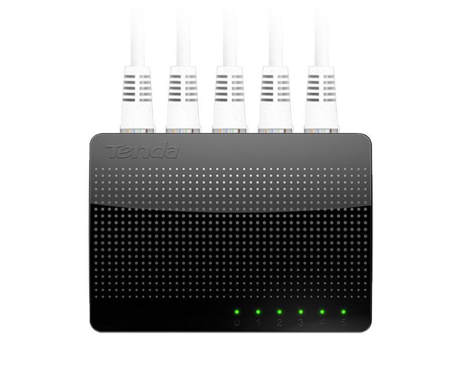 Tenda SG105 Gigabit 1000M Mini conmutador de escritorio de 5 puertos Conmutador de red Ethernet rápido LAN Hub RJ45 Ethernet y derivación de concentrador de conmutación