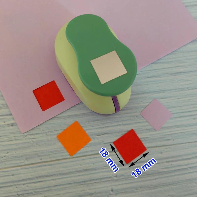 11mm 18mm Square shape EVA Foam Punches Paper Punch For Greeting Card Handmade DIY Scrapbooking Craft Punch Machine