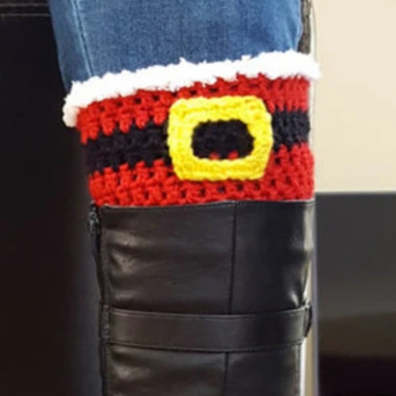 スノーフレーク付きニットレッグウォーマー,フットカバー,ウールソックス,クリスマスデコレーション,カラーコーディネート,暖かい,秋冬,1ペア