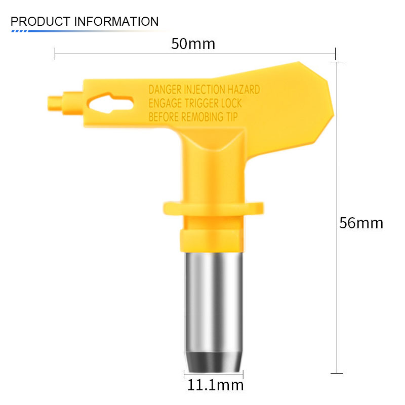 1 Stuk 213 2/3/4/5/6 Serie Airless Spuitpistool Tip Mondstuk Geel Voor Wagner Verfspuit Poedercoating Airbrush Nozzle Reparatie Tool