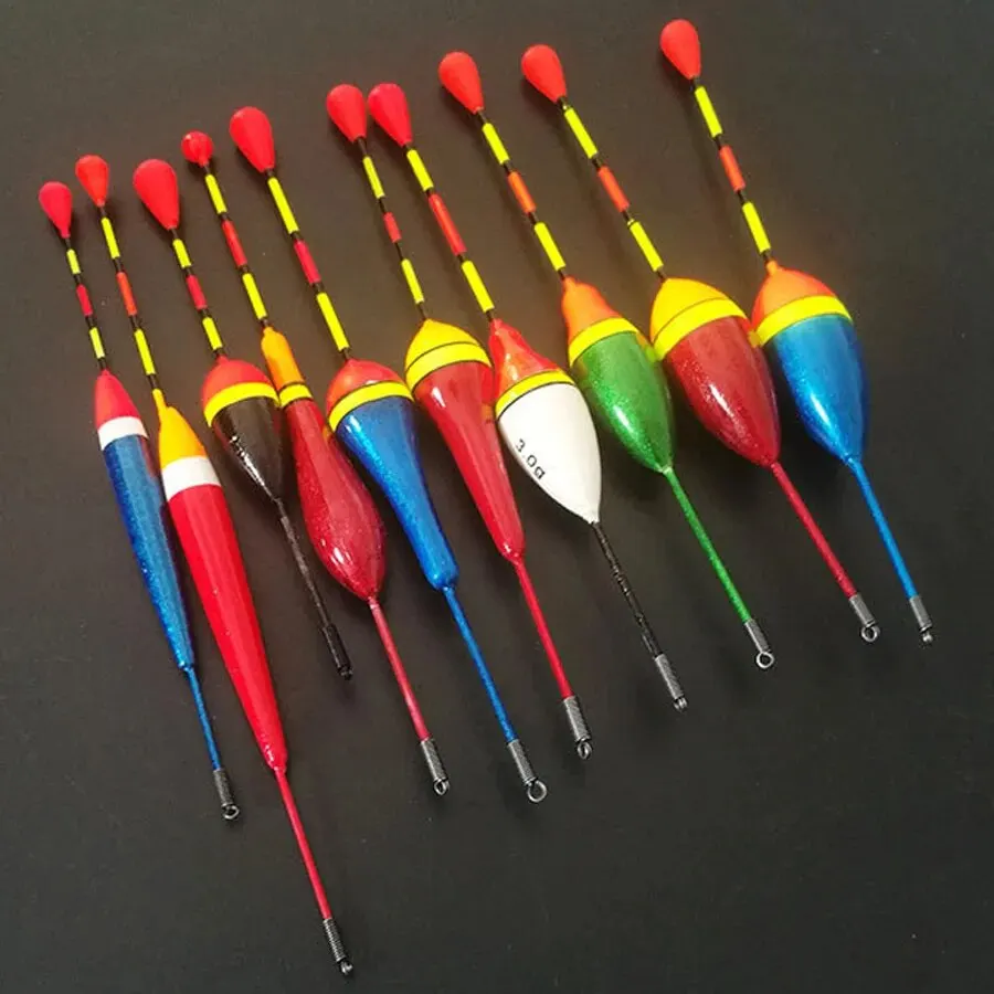 10Pcs/Lot Promotion Fishing Floats Set Mix Size Color Buoy Bobber for Fishing Accessories