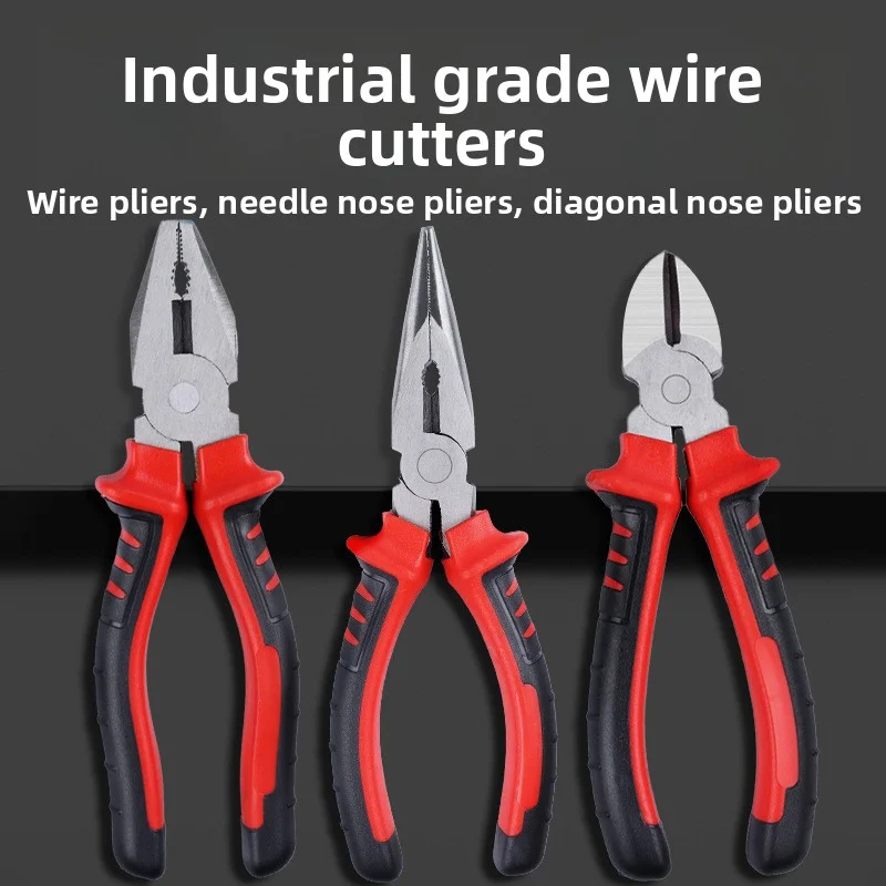Alicates para cables eléctricos, herramienta multifunción afilada de gran apertura para cortar, torcer y agarrar cables de Metal, herramienta Industrial resistente