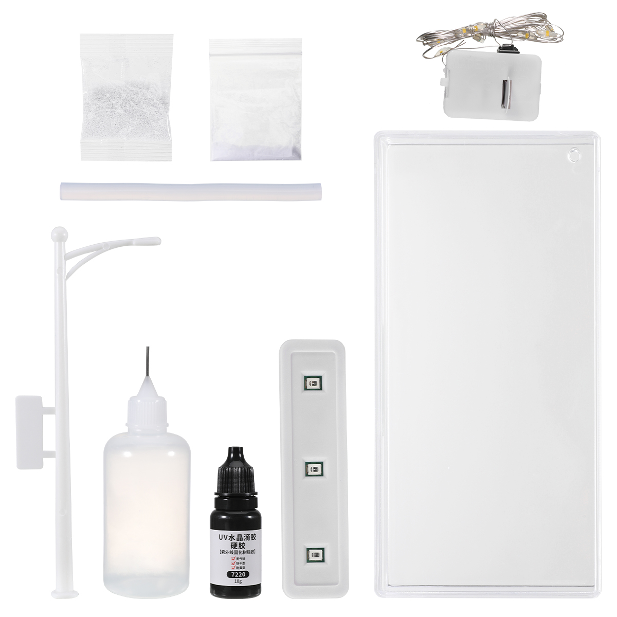 Advanced Snowy Night DIY Flow Ma Night Light Snow Scene Street Light Handmade Handmad Material Package Birthday Gift for Kids