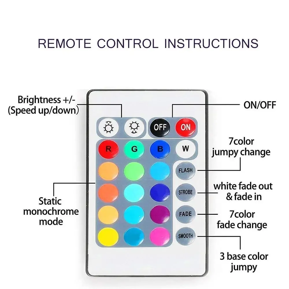 2835 45leds/m tira de luzes led 24 chave ir controle remoto diy backlight tv luz cinto flexível gabinete luz para decoração casa