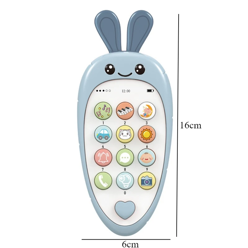 Children's Intelligence Education Bite Smart Music Light Effect Story Learning Simulation Mobile Phone Interactive Toys Gifts