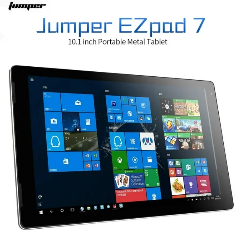 Jumper EZpad 7 64Bit 10,1 Zoll 1920x1200IPS Windows 10 Tablets Intel Z8350 4 GB RAM 32 GB ROM 4 Kerne 6500 mAh HDMI-Anschluss USB 3.0