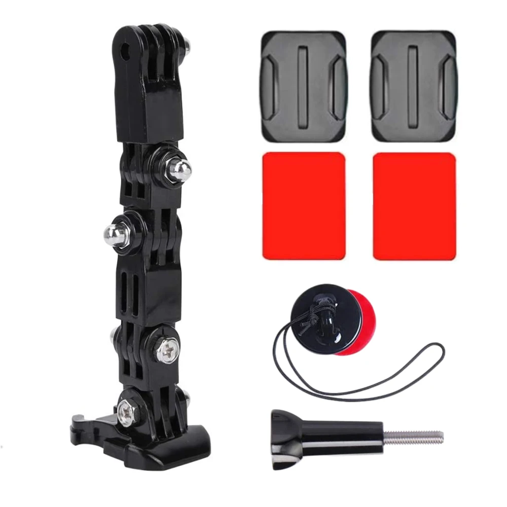 Motorrad Helm Halterung Für Gopro Hero 10 9 8 7 6 5 4 3 Yi osmo Action Sport Kamera Halterung volle Gesicht Halter Zubehör Strap