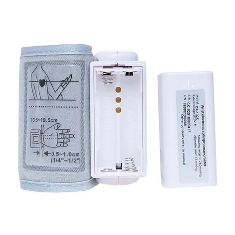 自動ポータブル医療デジタル手首血圧計血圧計眼圧計張力計心拍数脈拍計 BP