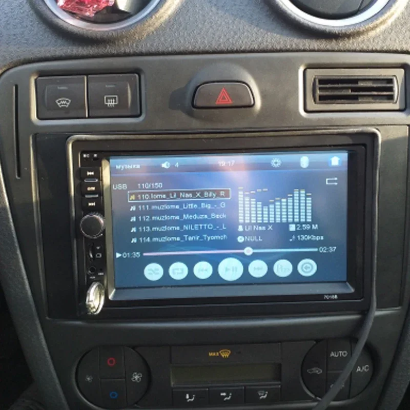 Universal 2 din 100mm/3.94 Polegada quadro rádio do carro mp5 player acessórios de instalação automóvel interior acessório multimídia