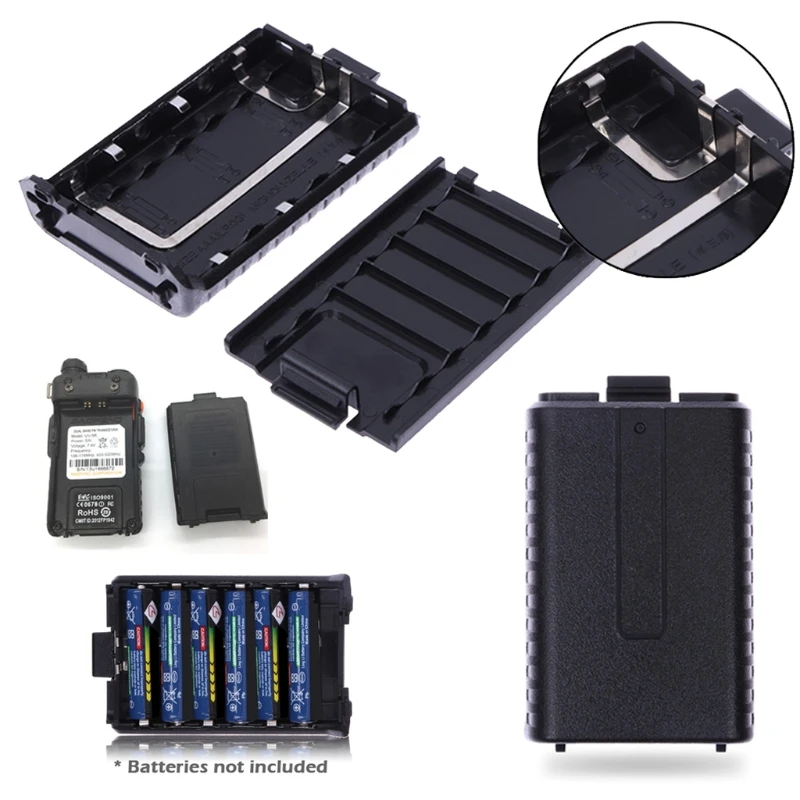Bộ 6x Pin AAA thay thế cho Hộp vỏ cho Baofeng UV-5R 5RE Two Way Ra P9JD