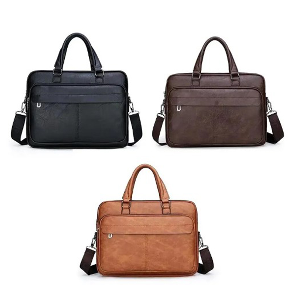 Neue Männer Aktentasche Tasche klassische Retro Pu Leder Luxusmarke Business Handtasche männliche Umhängetasche Laptop Computer Fall